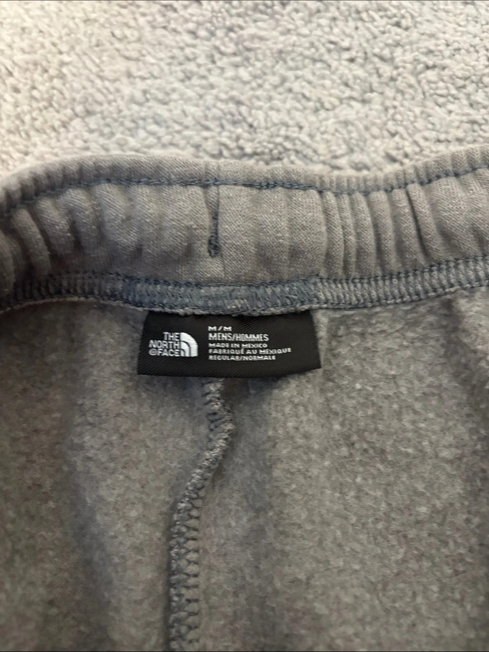 North Face Men's Gray Athletic Fleece Shorts